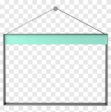 Hanging Blank Sign Frame PNG