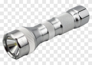 Metal Flashlight PNG