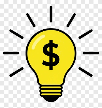 Light Bulb With Dollar Sign PNG