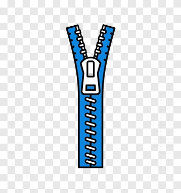Blue Zipper PNG