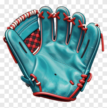 Colorful Baseball Glove PNG