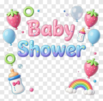 Baby Shower Celebration Design PNG