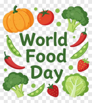 World Food Day With Vegetables And Fruits PNG