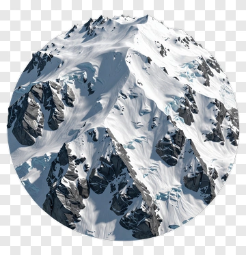 Snow-Capped Mountain Range PNG