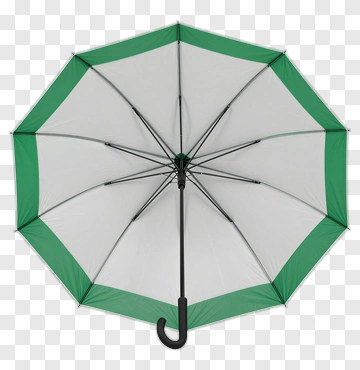 Green And White Umbrella PNG