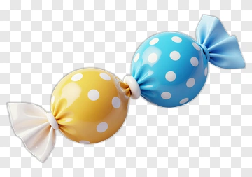 Colorful Candy With Polka Dots PNG