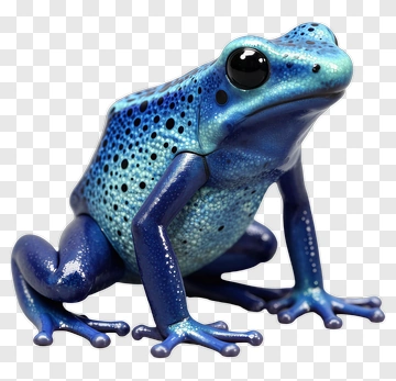 Blue Poison Dart Frog PNG