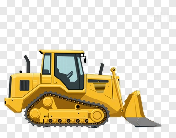 Yellow Bulldozer PNG
