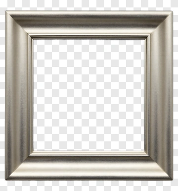 Silver Picture Frame PNG