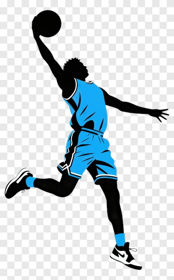Basketball Player Dunking A Ball PNG
