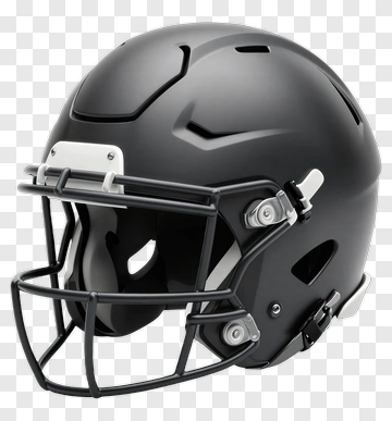Black Football Helmet PNG