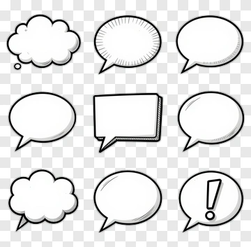 Speech Bubble Collection PNG