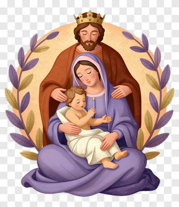 Holy Family With Baby Jesus PNG