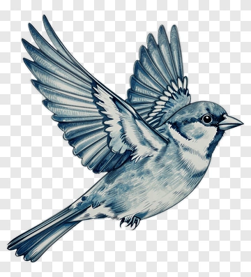 Illustration Of A Flying Bird PNG