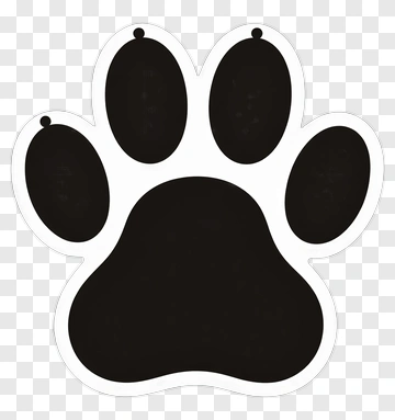 Black Paw Print PNG