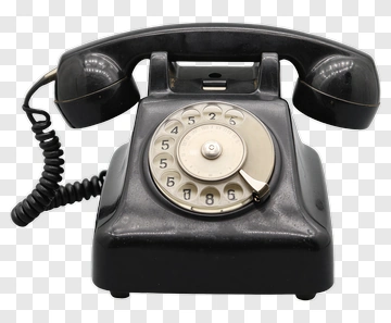 Vintage Rotary Telephone PNG