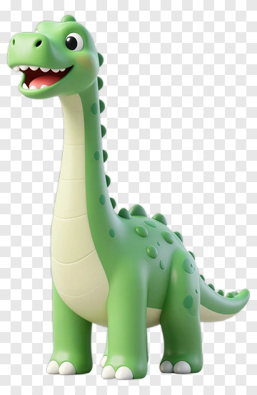 Cartoon Green Dinosaur PNG