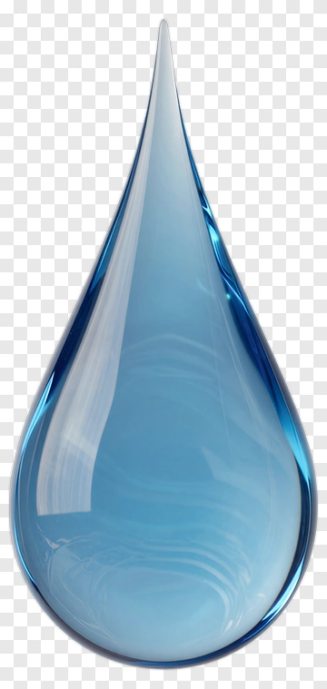 Blue Water Drop PNG