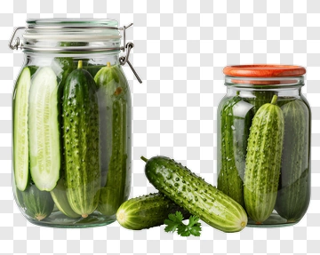 Jars Of Pickled Cucumbers PNG