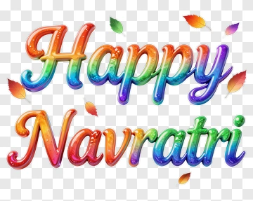 Happy Navratri Celebration PNG