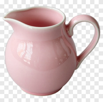 Pink Ceramic Pitcher PNG