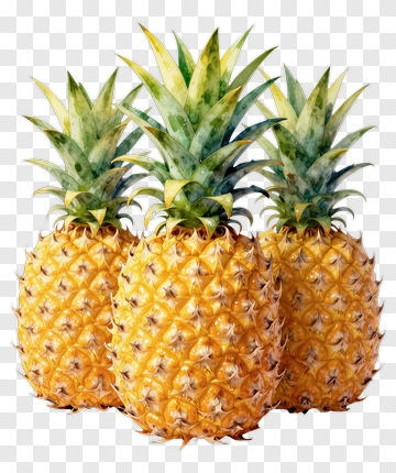 Group Of Three Pineapples PNG