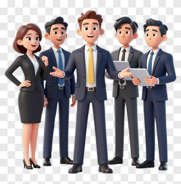 Business Team In Suits PNG