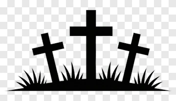 Graveyard Crosses With Grass PNG