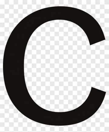 Black Letter C PNG
