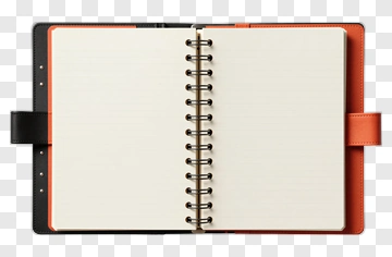 Open Notebook With Blank Pages PNG