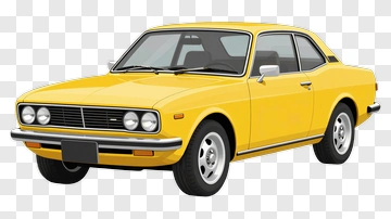 Yellow Car PNG