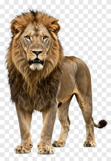 Lion Standing Proudly PNG