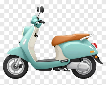 Vintage Scooter PNG