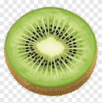 Sliced Kiwi Fruit PNG
