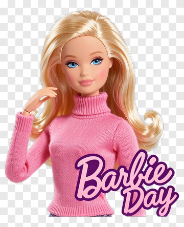Barbie Doll Celebrating Barbie Day PNG