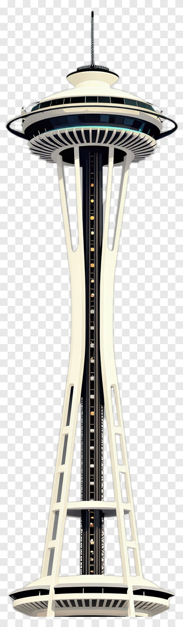 Space Needle Observation Tower PNG