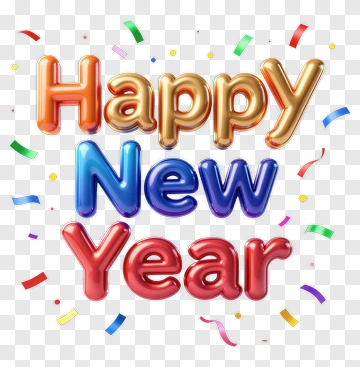 Happy New Year Celebration PNG