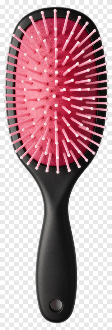 Hair Brush With Pink Bristles PNG