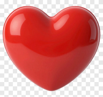 Red Heart Shape PNG