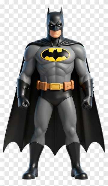 Superhero Batman Figure PNG