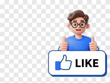 3D Character Giving A Thumbs Up With Like Sign PNG