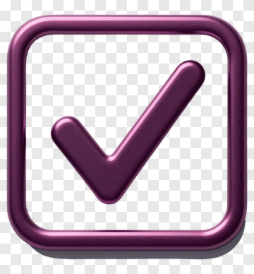 Purple Checkmark Icon PNG