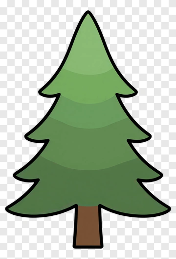 Colorful Felt Tree PNG