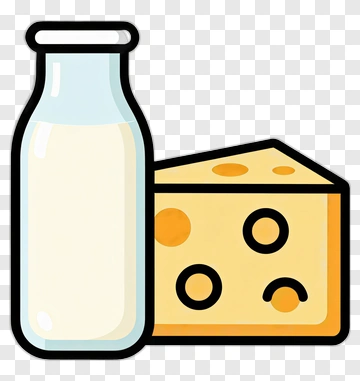 Milk And Cheese PNG