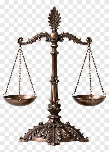 Bronze Scales Of Justice PNG
