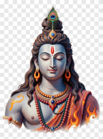 Hindu God Shiva Portrait PNG