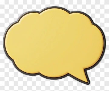Yellow Speech Bubble PNG