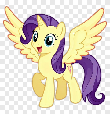 Cartoon Unicorn Pony With Wings PNG
