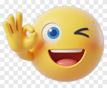 Winking Emoji With Okay Gesture PNG