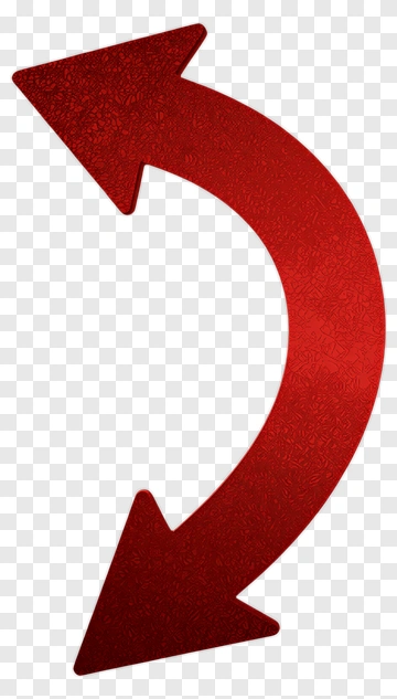 Red Curved Arrow PNG